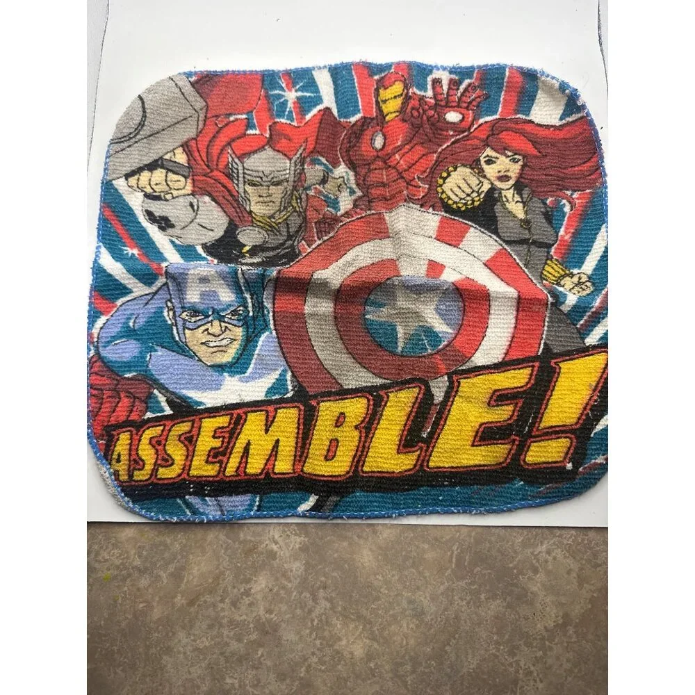 Marvel Avengers Assemble Cotton Washcloth 100% Cotton